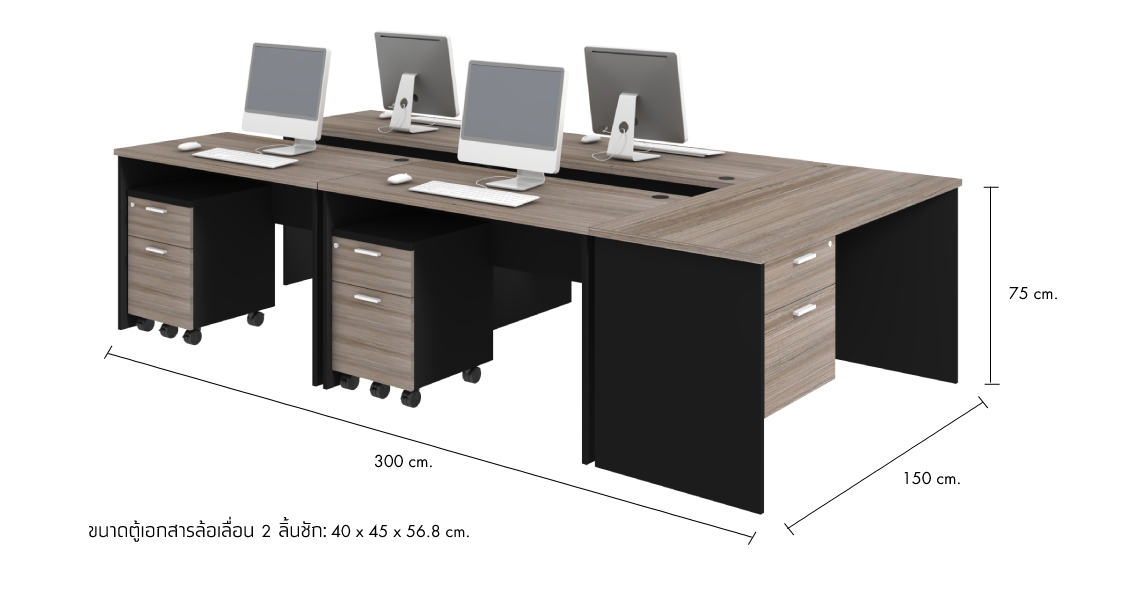 Desks 5 seater Model