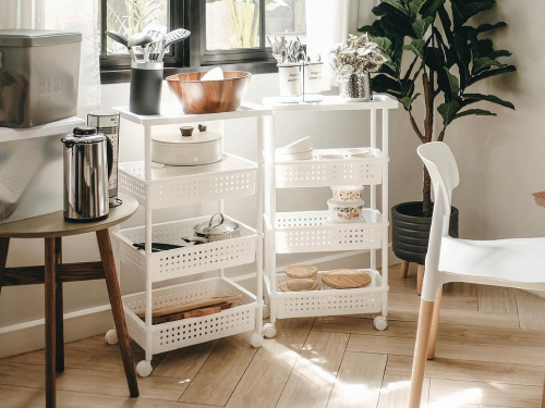 Shelving 4 + Model Size 32.5 x 48 x 82.7 cm - white