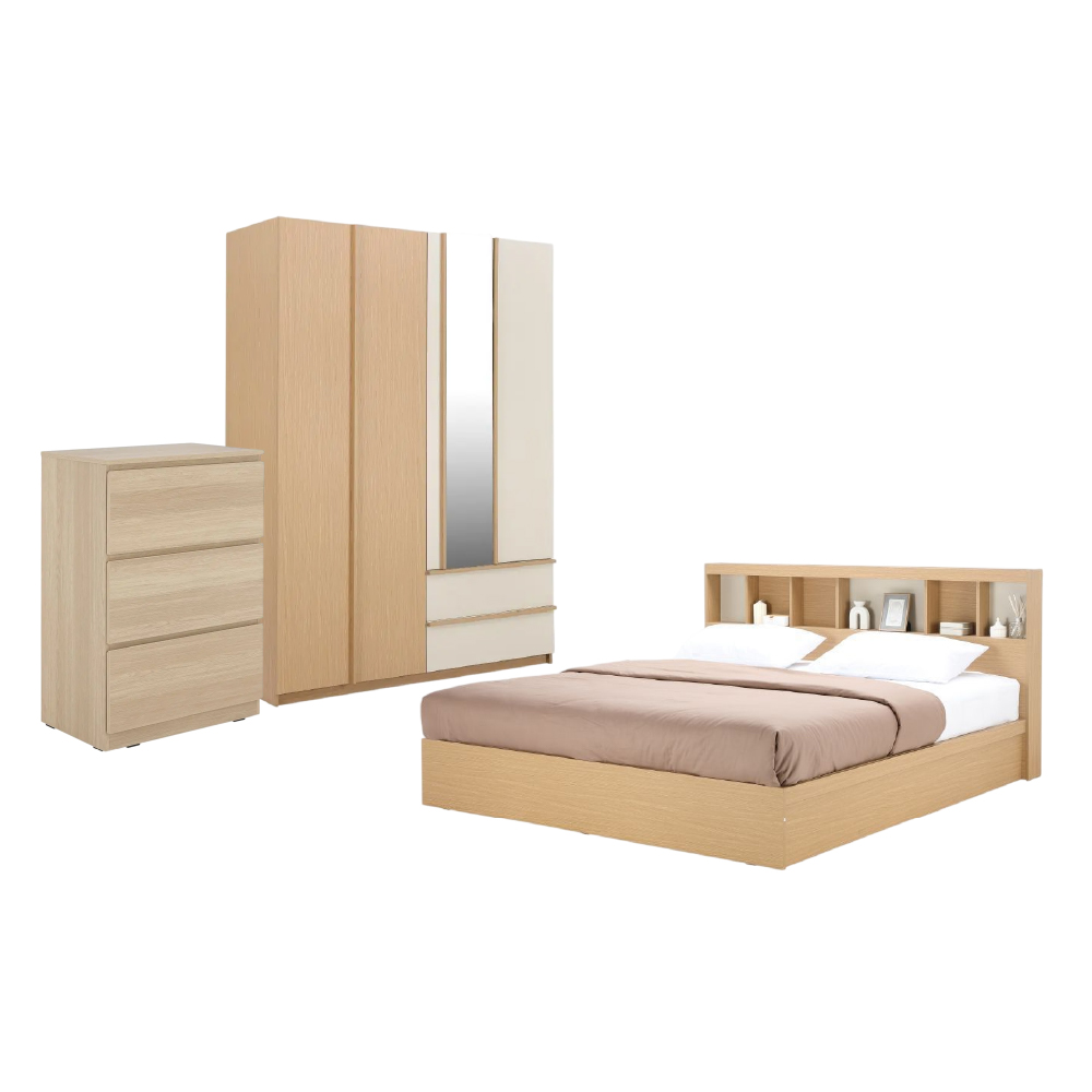 Beds Model Size 5 ft Wardrobes 4 doors Model 3 drawer Model Price!