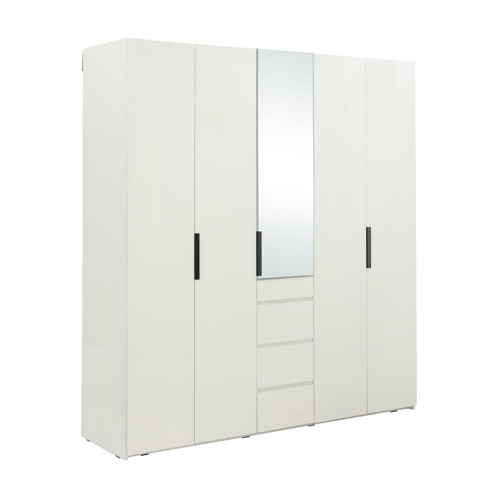 Wardrobes 5 doors Model - white