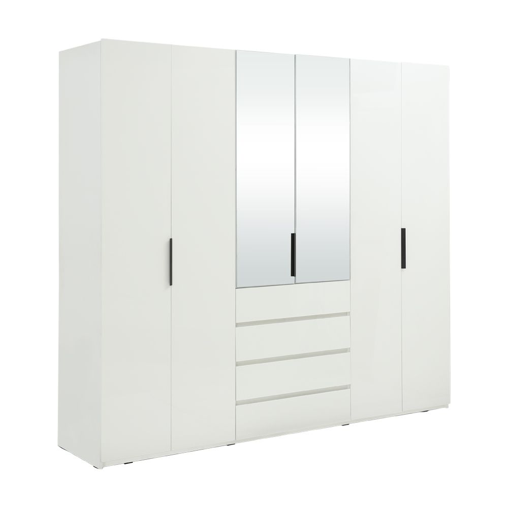 Wardrobes 6 doors Model - white