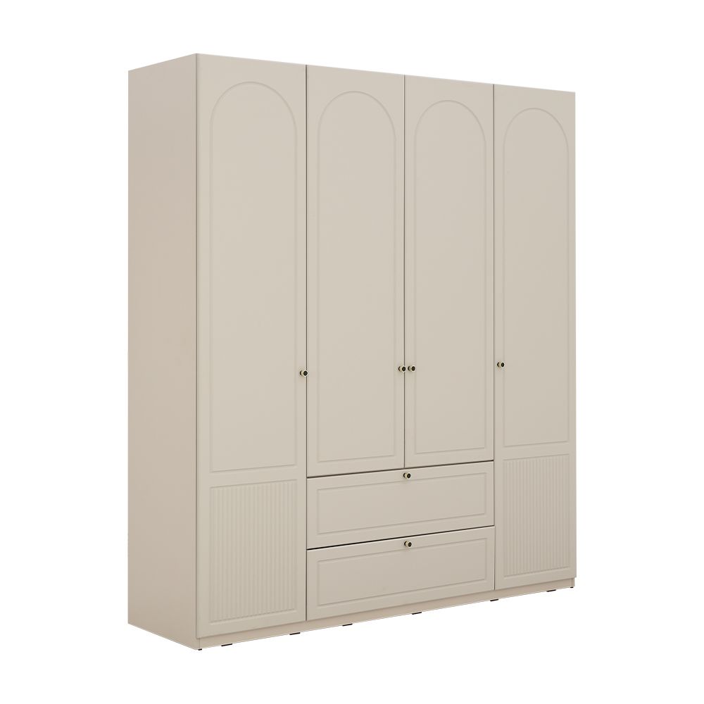 Wardrobes 4 doors Model - Beige