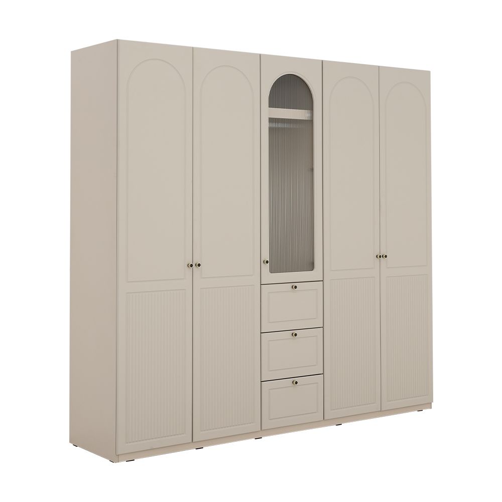 Wardrobes 5 doors Model - Beige