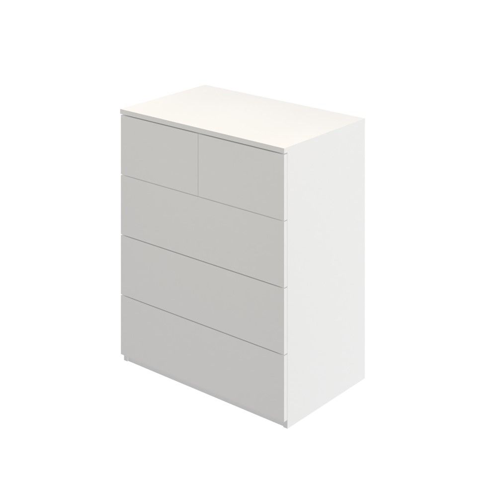  5 drawer Model Size 80 cm - white 