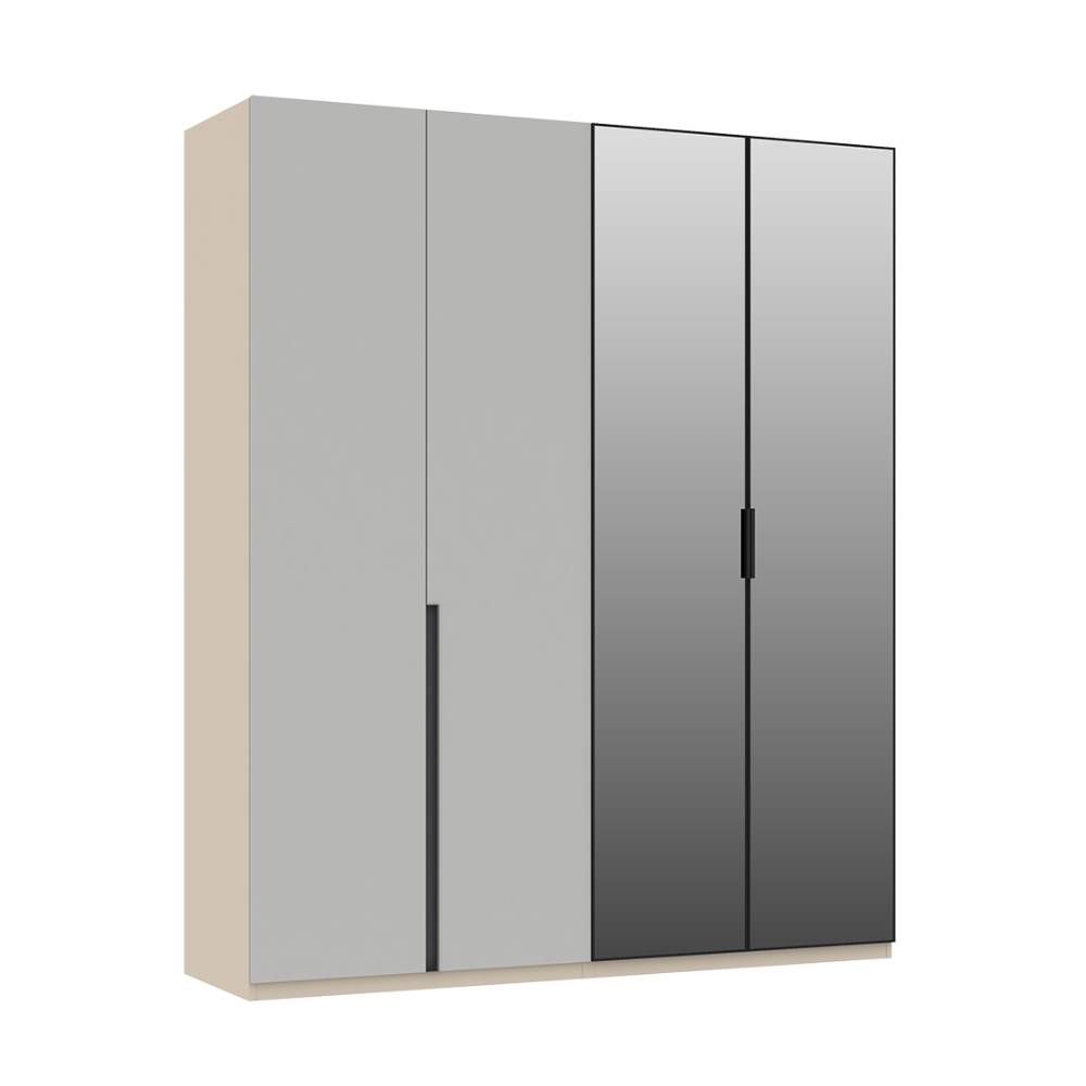 Wardrobes 4 doors (doors+) Model Size 200 cm - Beige