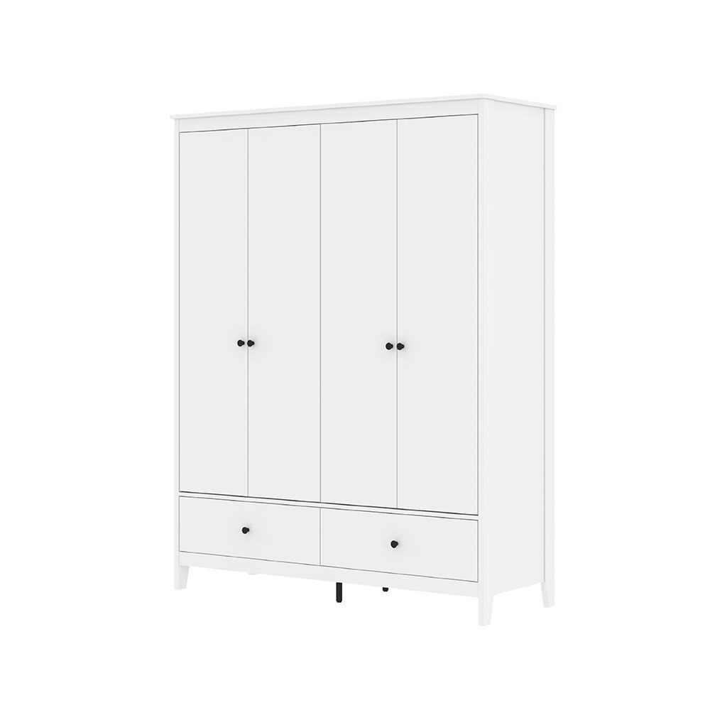Wardrobes 4 doors Model - white