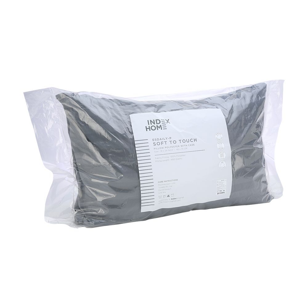 Pillow support with cover Model S. Dayly Size 48 x 74 cm - Gray