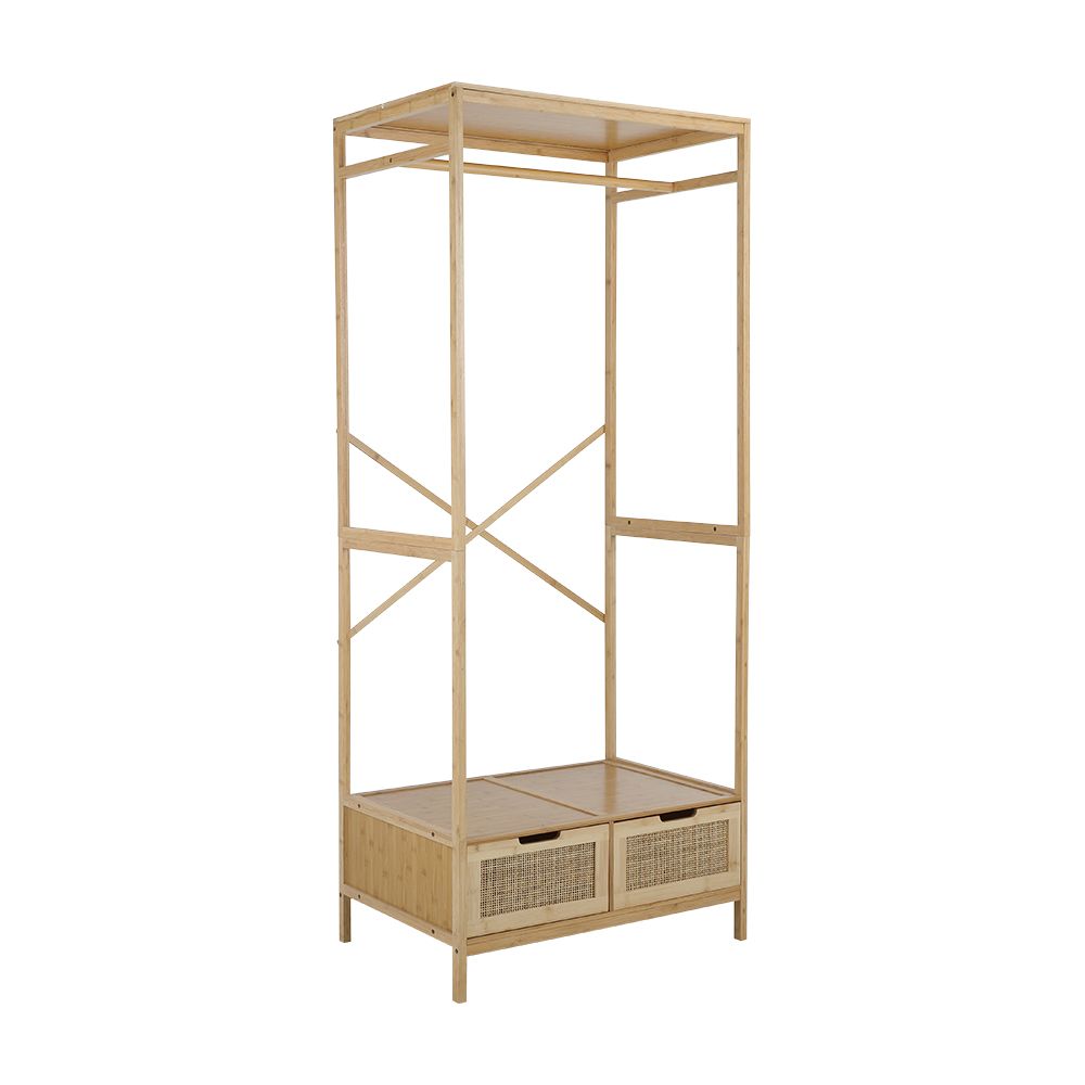 Wardrobes frame with drawers, weave model - Natural