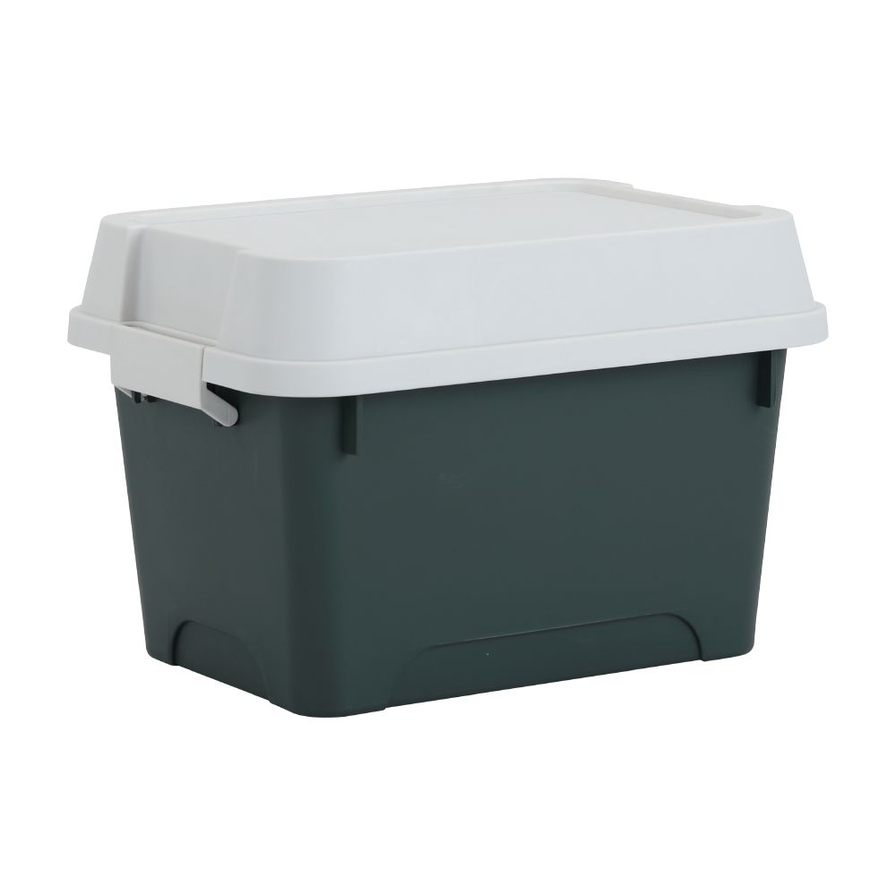 Multi-purpose box, Model Hushkar, size 14.5 liters - Green/light gray