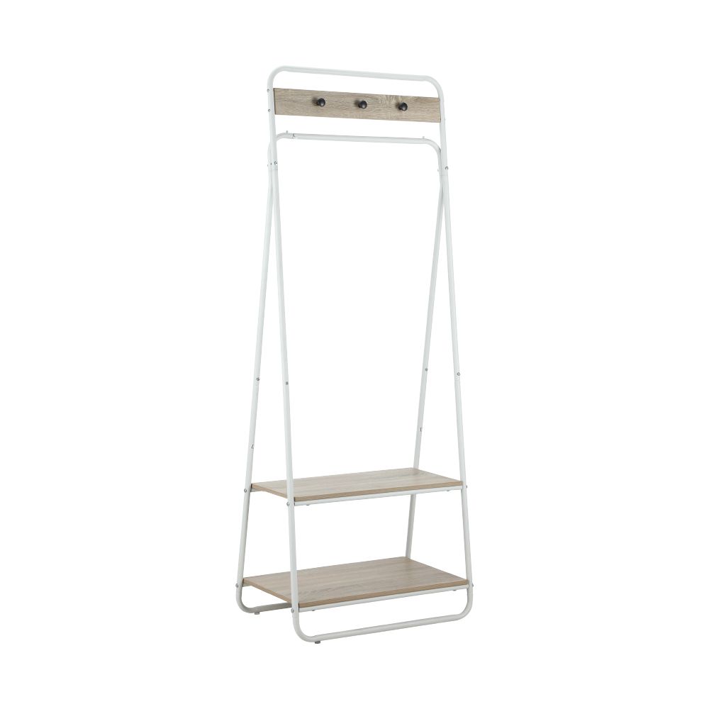 with Shelving 2 Model - White/