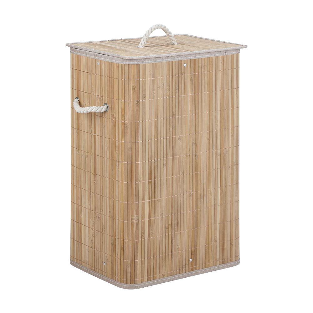 Cloth basket with lid, Model Taka - Natural