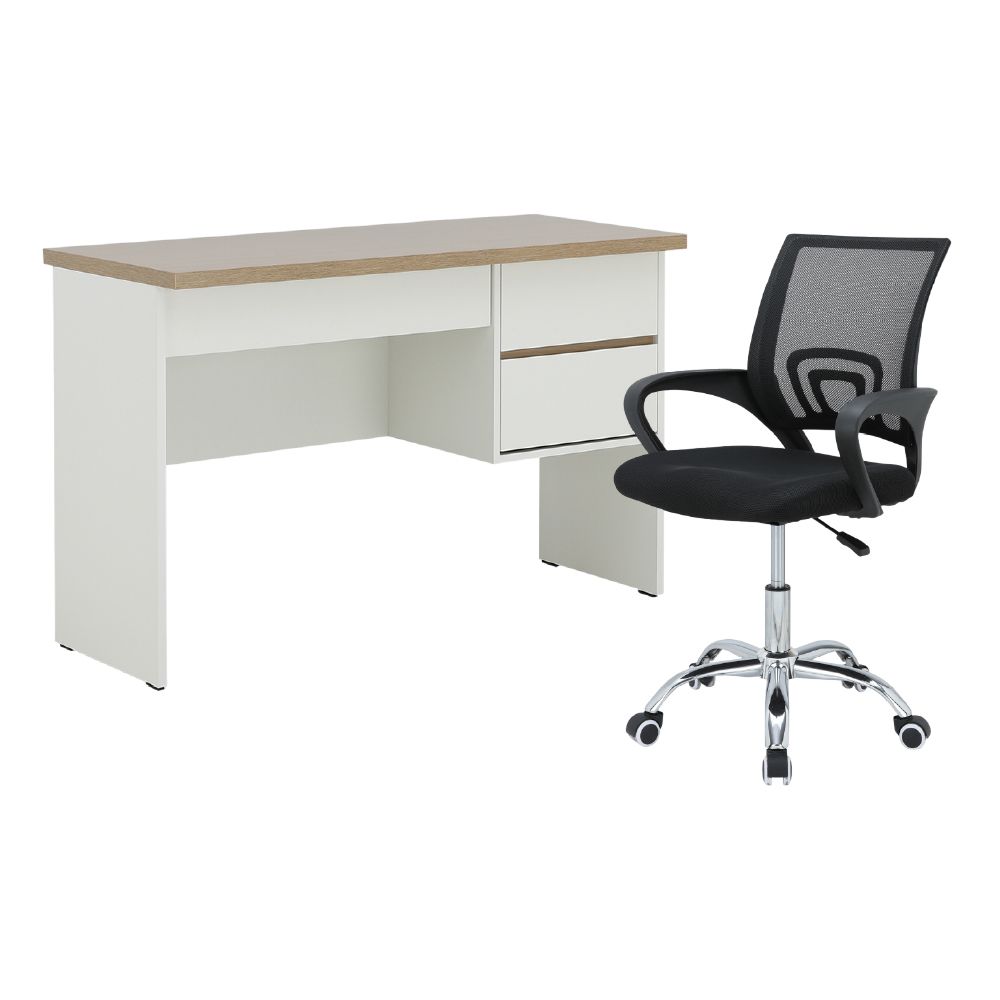 Furinbox Desks 3 drawer Size 120 cm Model + - Color/