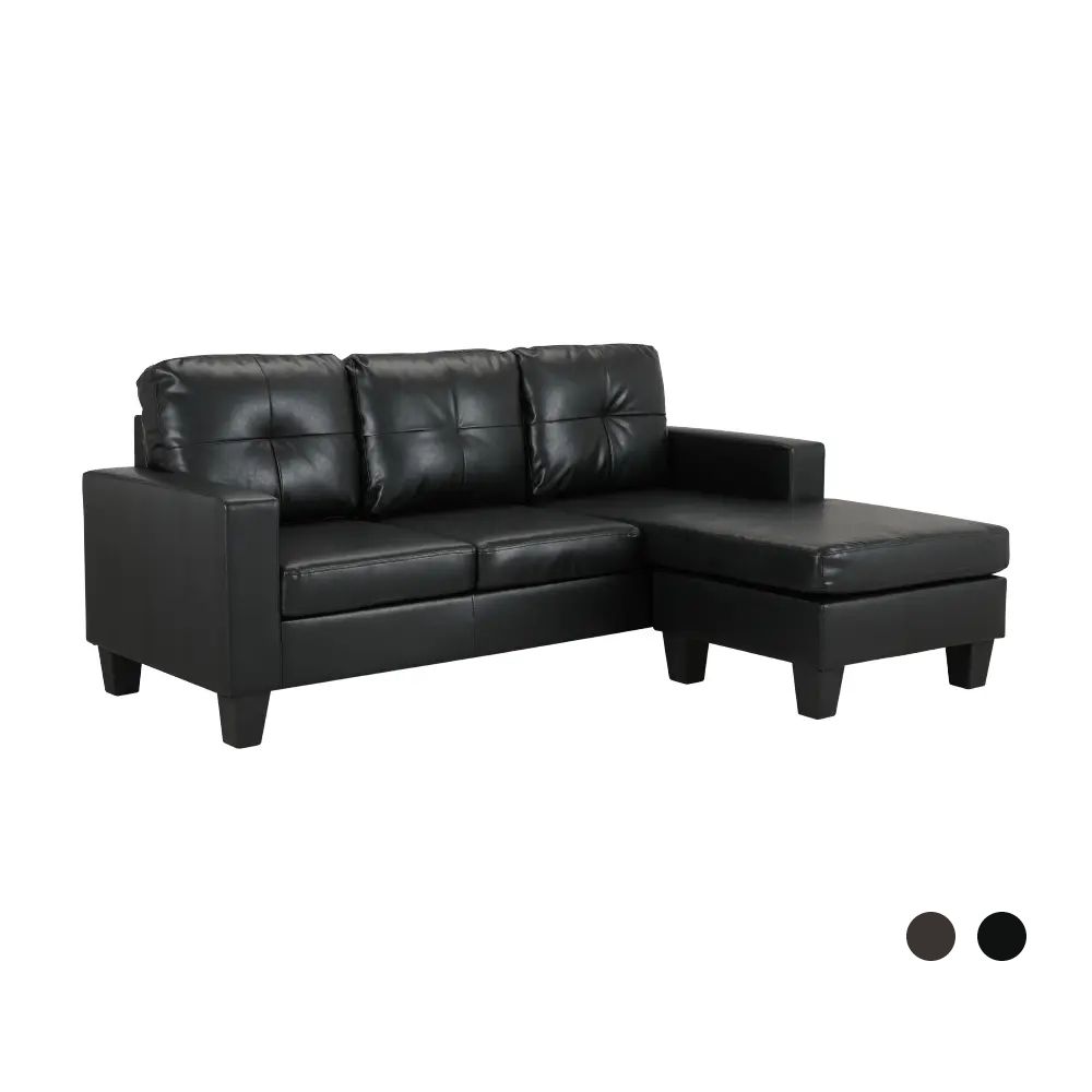 furinbox Sofa Artificial Leather L-shape Model Arden