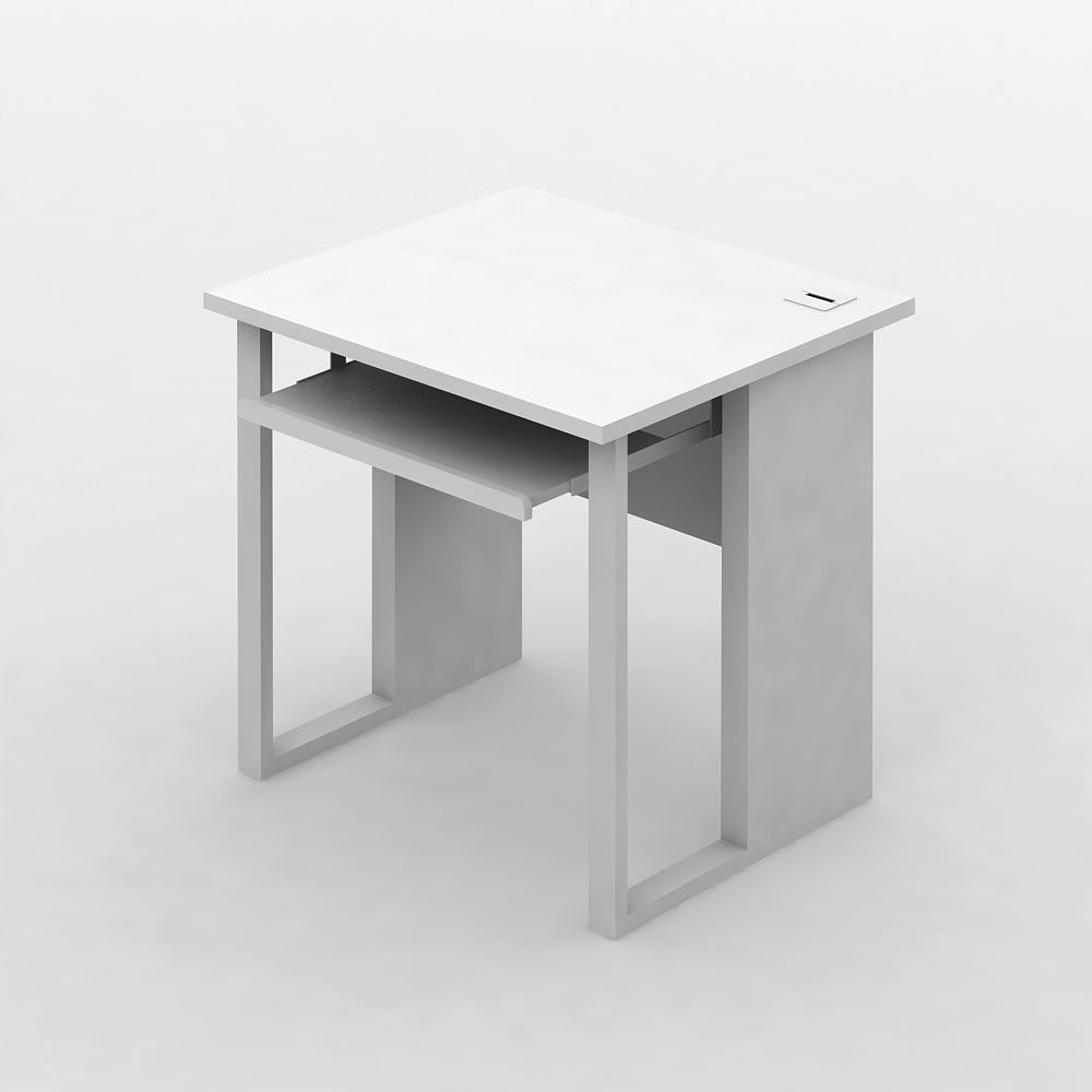 โต๊ะคอมพิวเตอร์ รุ่นเวคตร้า ขนาด 80 เซนติเมตร - สีขาว