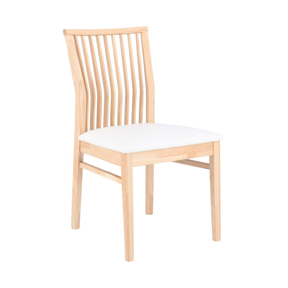 เก้าอี้ทานอาหาร รุ่นลิเดีย - ลายไม้ธรรมชาติ/ขาว