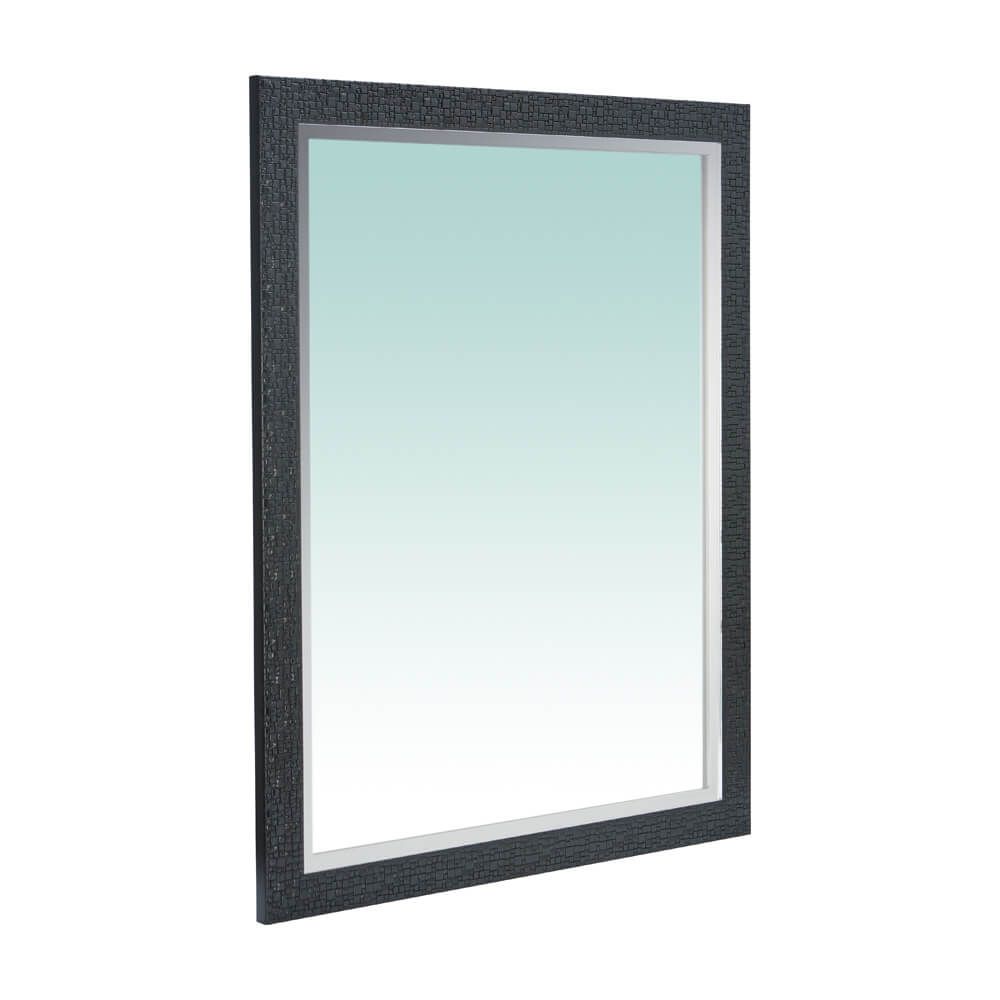 กระจกเงากรอบโมเสด รุ่น โมเสอิค DMK 53 x 68 ซม. - สีดำ