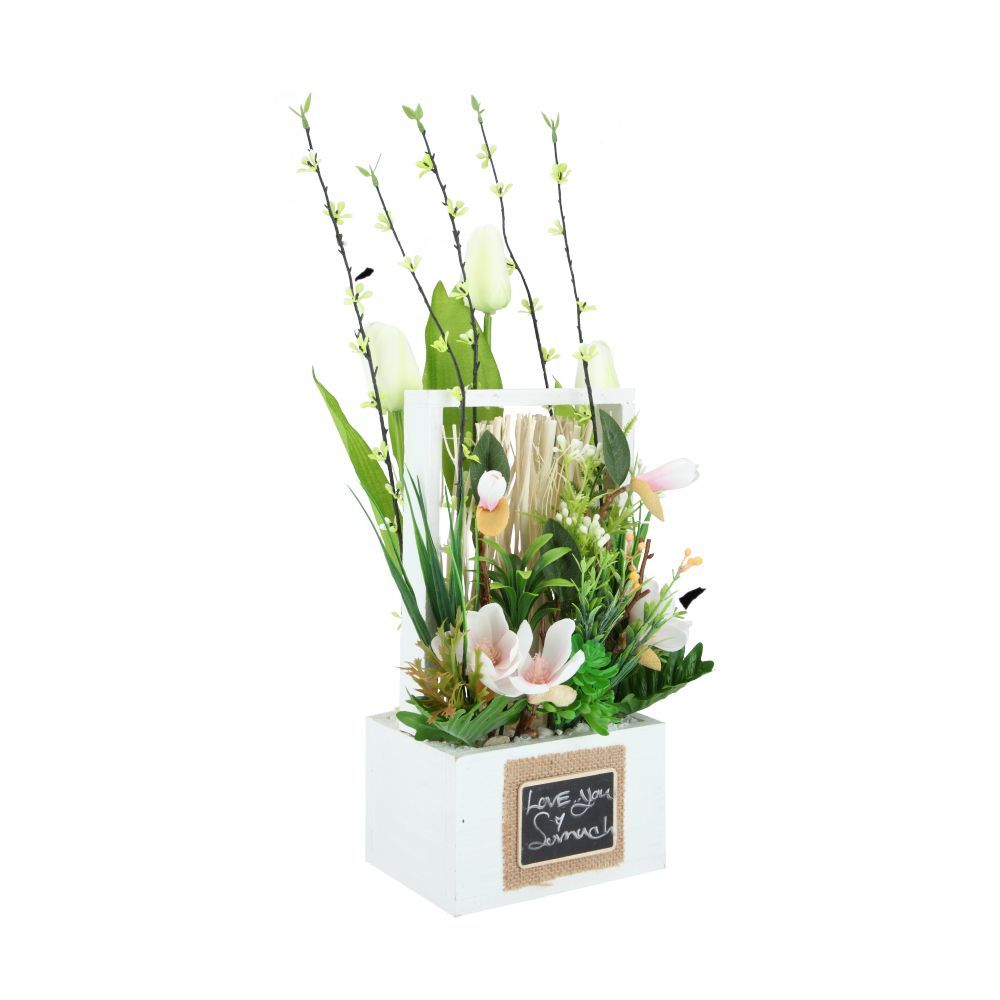 แจกันดอกไม้ รุ่นเอริดา MT34 - สีขาว