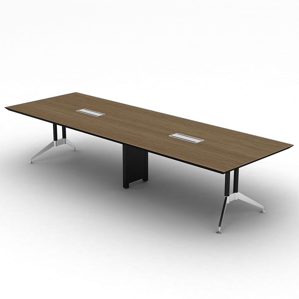 โต๊ะประชุม รุ่นทราโวโต้ สแควร์  360 ซม. - สีมาดิสัน แอช / สีสโมคกี้เกรย์