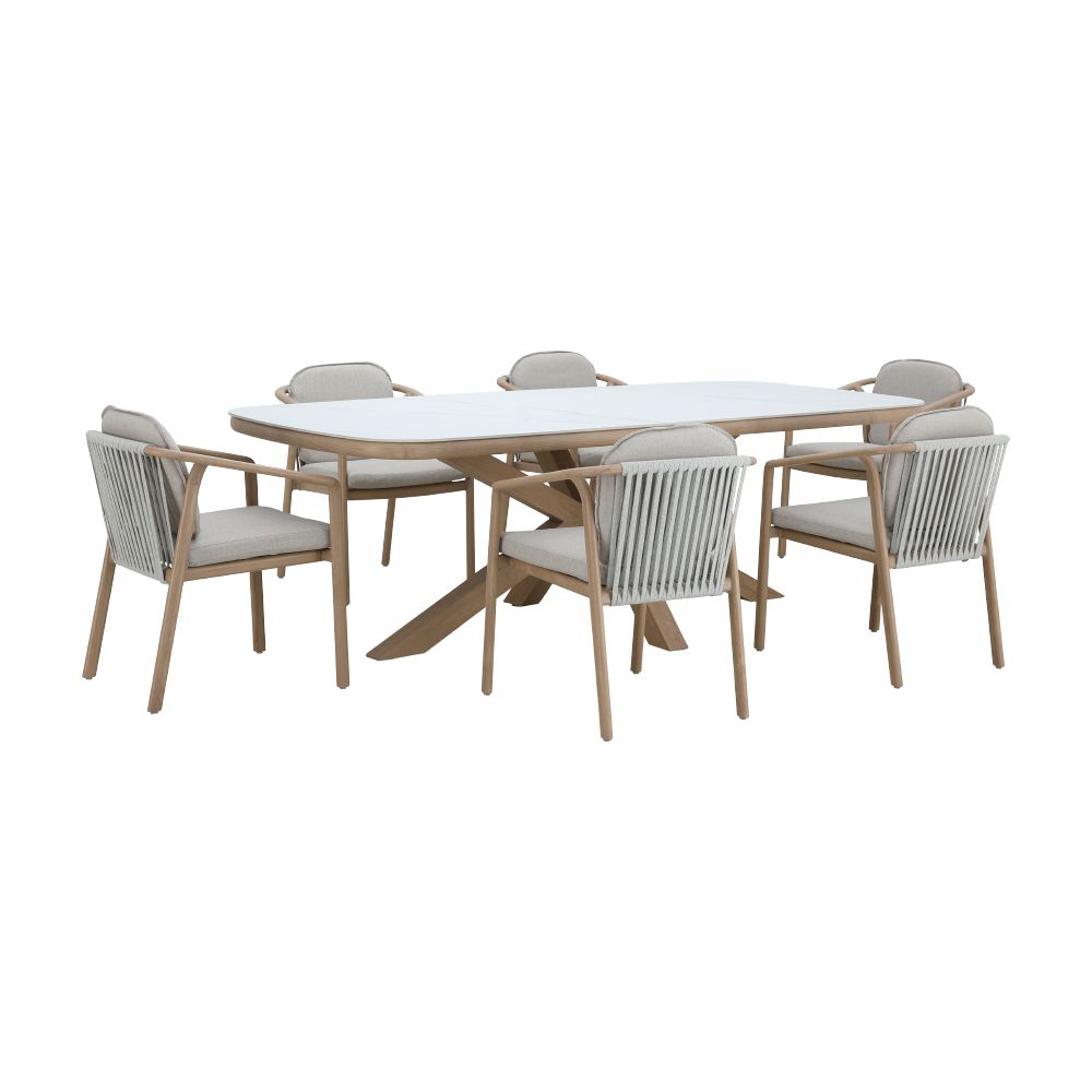 Dining tables 6 seater Model ( Size 65 cm) - Natural/