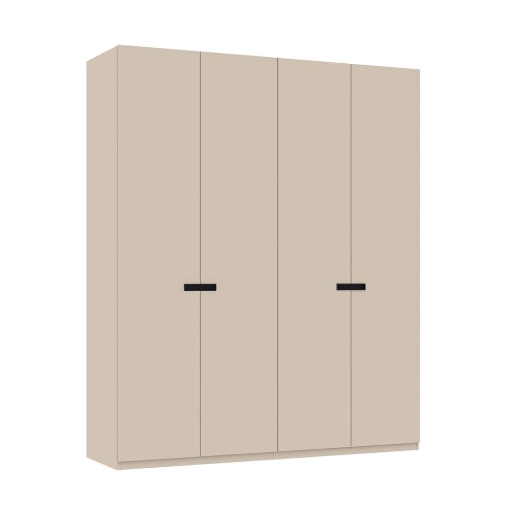 Wardrobes 4 doors (doors) Model Size 200 cm - Beige