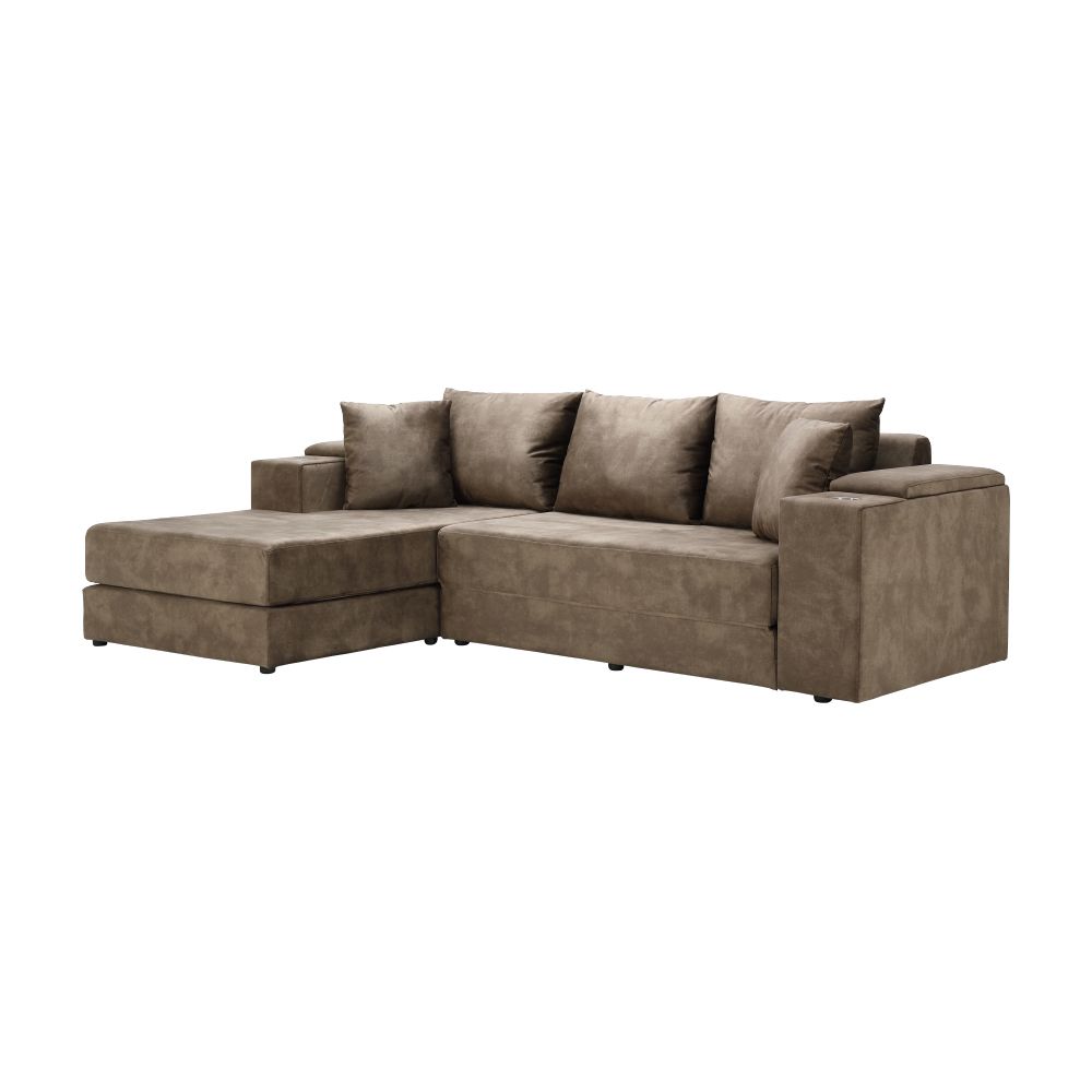 Fabric sofa bed L-shape Model