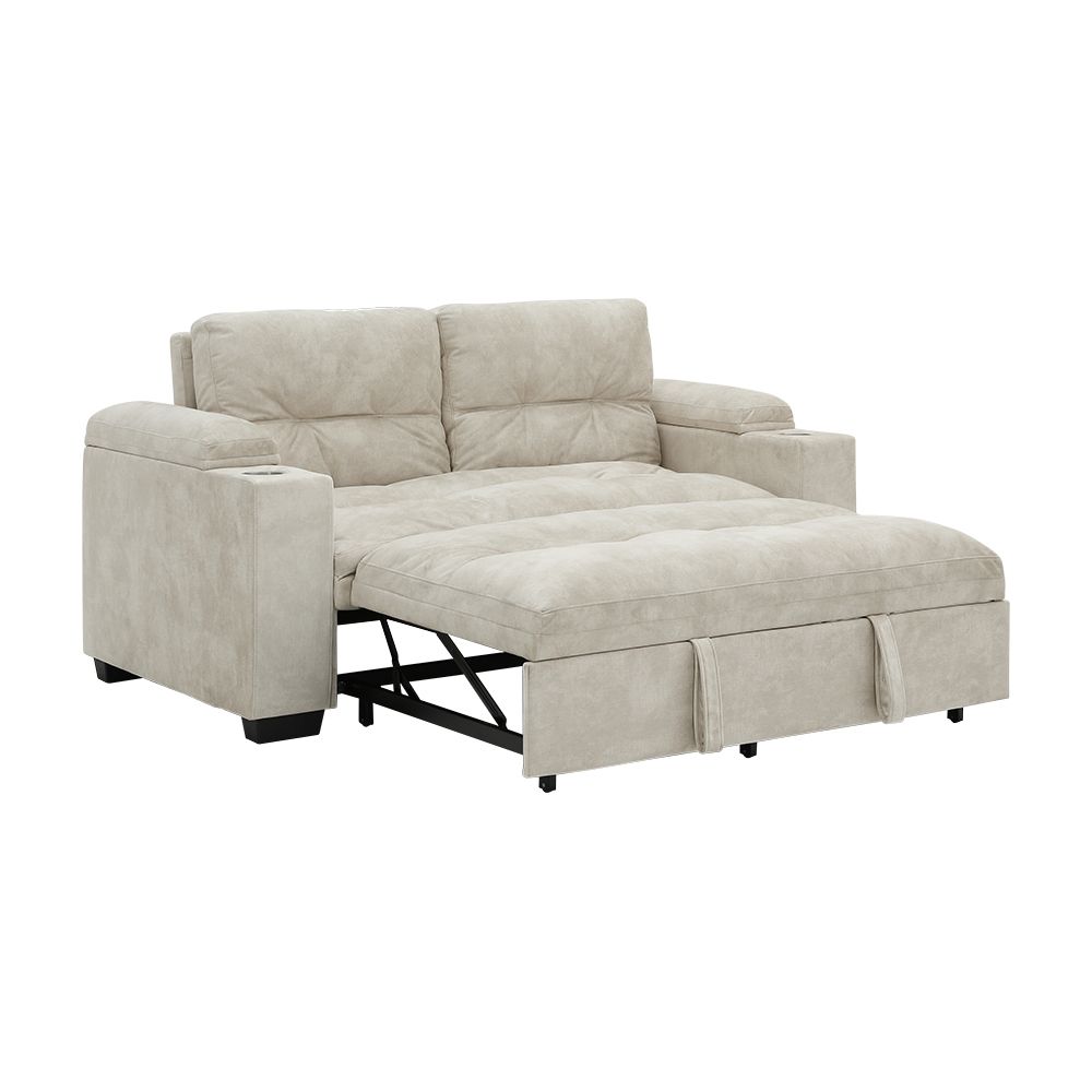 Sofa bed 2 seater Model - Beige