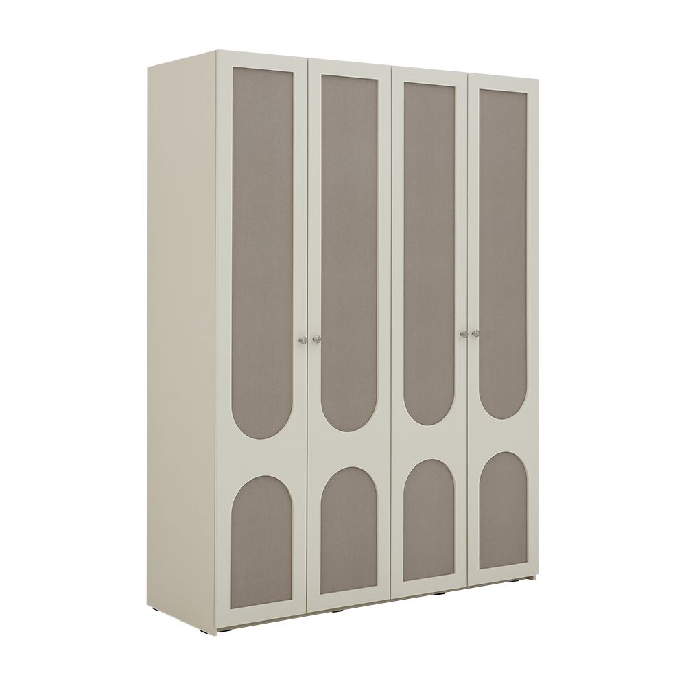 Wardrobes 4 doors Model - White/