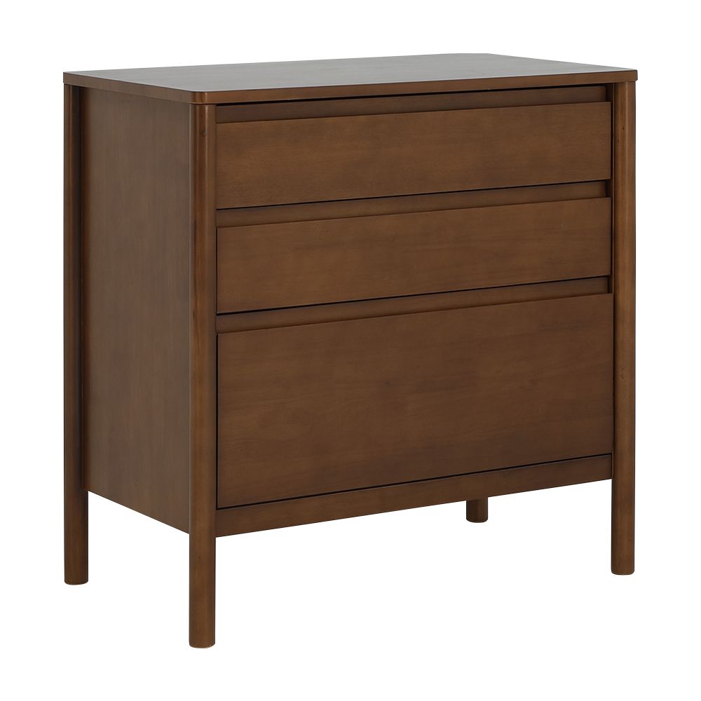 3-drawer cabinet, Model Miyazaki - walnut color
