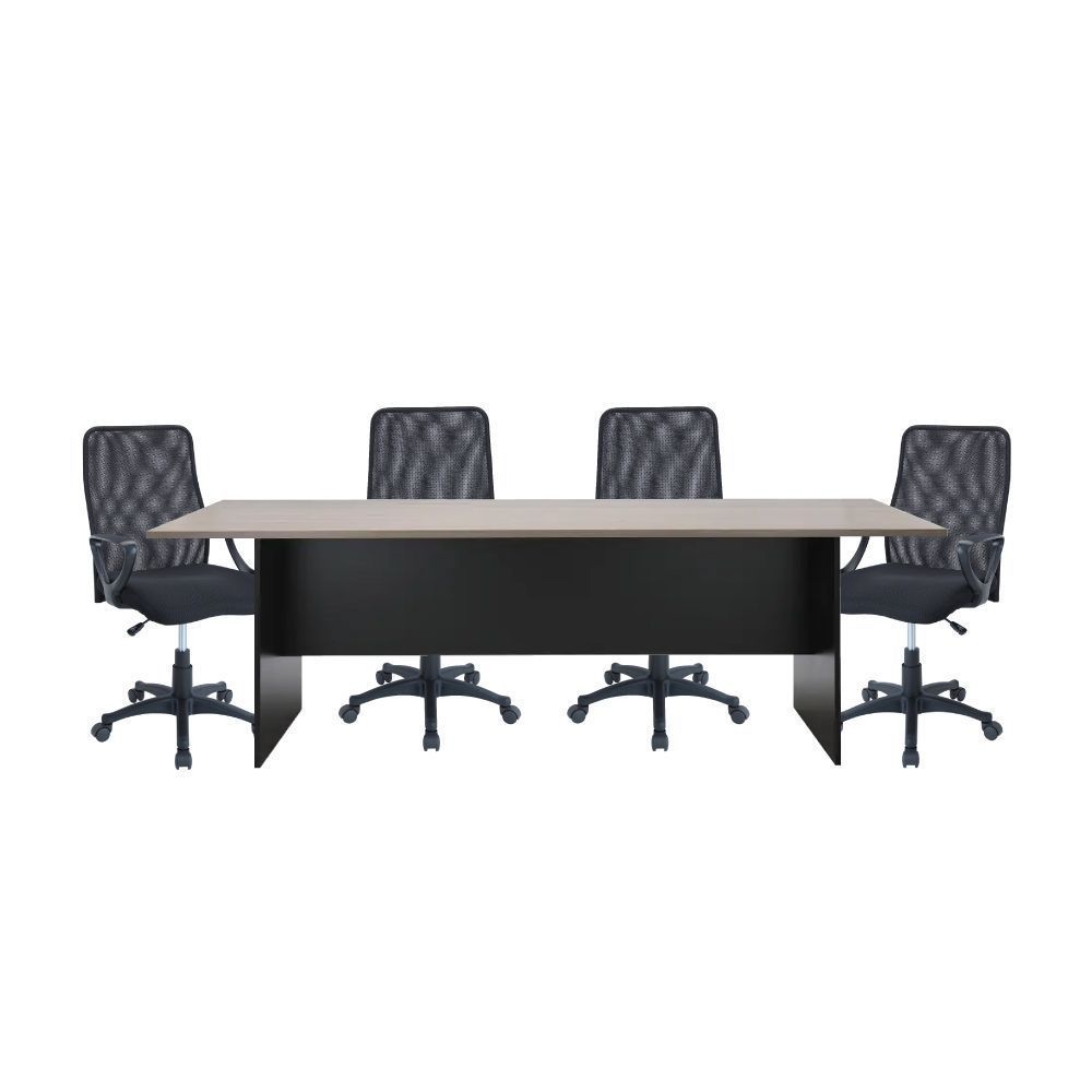 Buy conference table, active model, Size 240 cm with Chair, office model topper (4 seater) Special price!