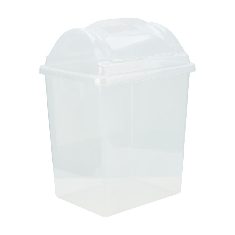 Trash bins push model bingo size 14 liters - clear color