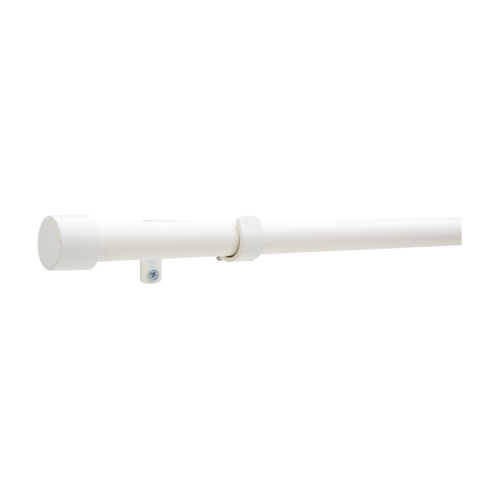 Extendable curtain rail, Model Campari, Size 1.9 x 120-210 cm - White