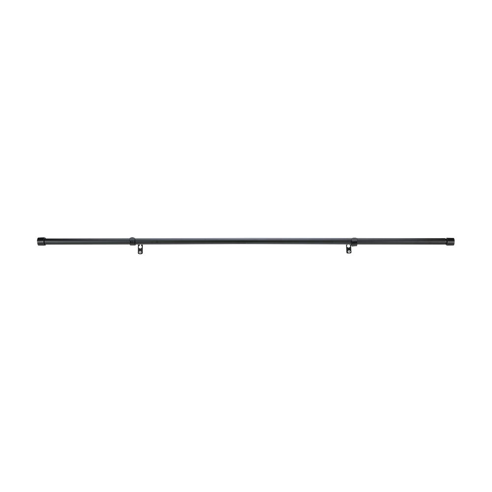 Extendable curtain rail, Model Campari, Size 1.9 x 120-210 cm - Black