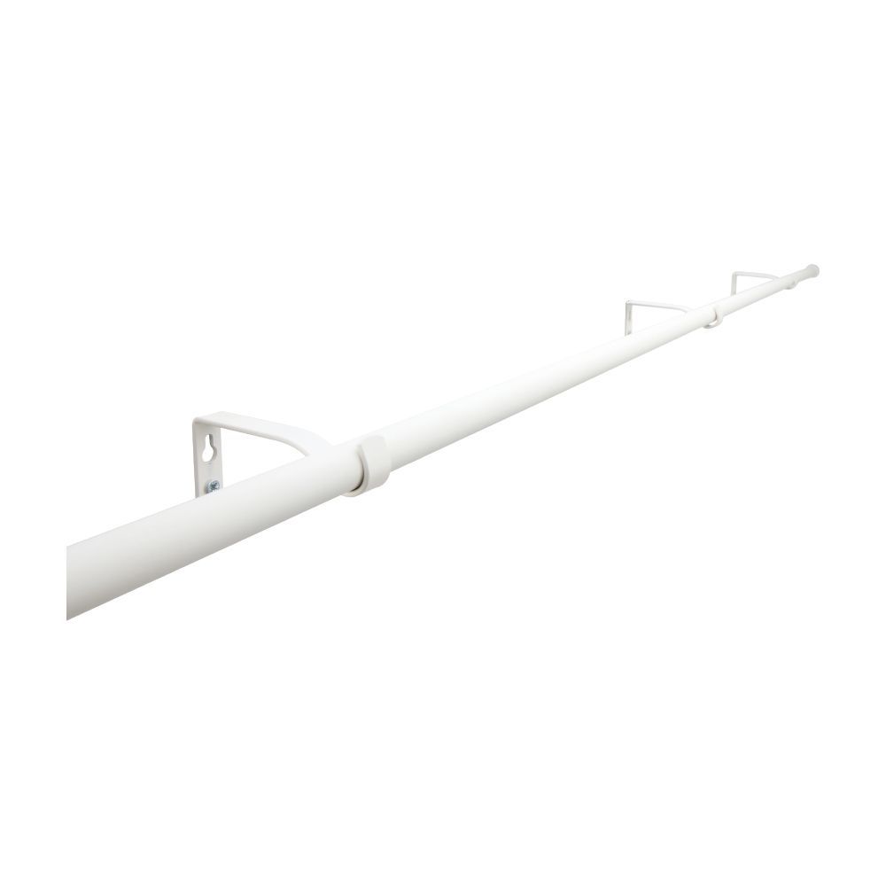 Extendable curtain rail, Model Campari, Size 1.9 x 180-320 cm - White