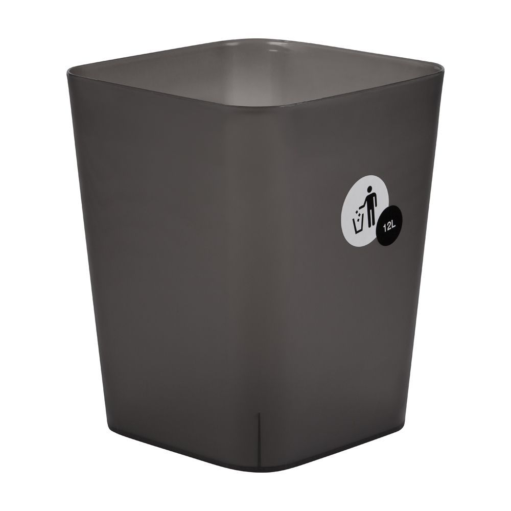 Square powder bucket, Model Sofia, size 12 liters - Black