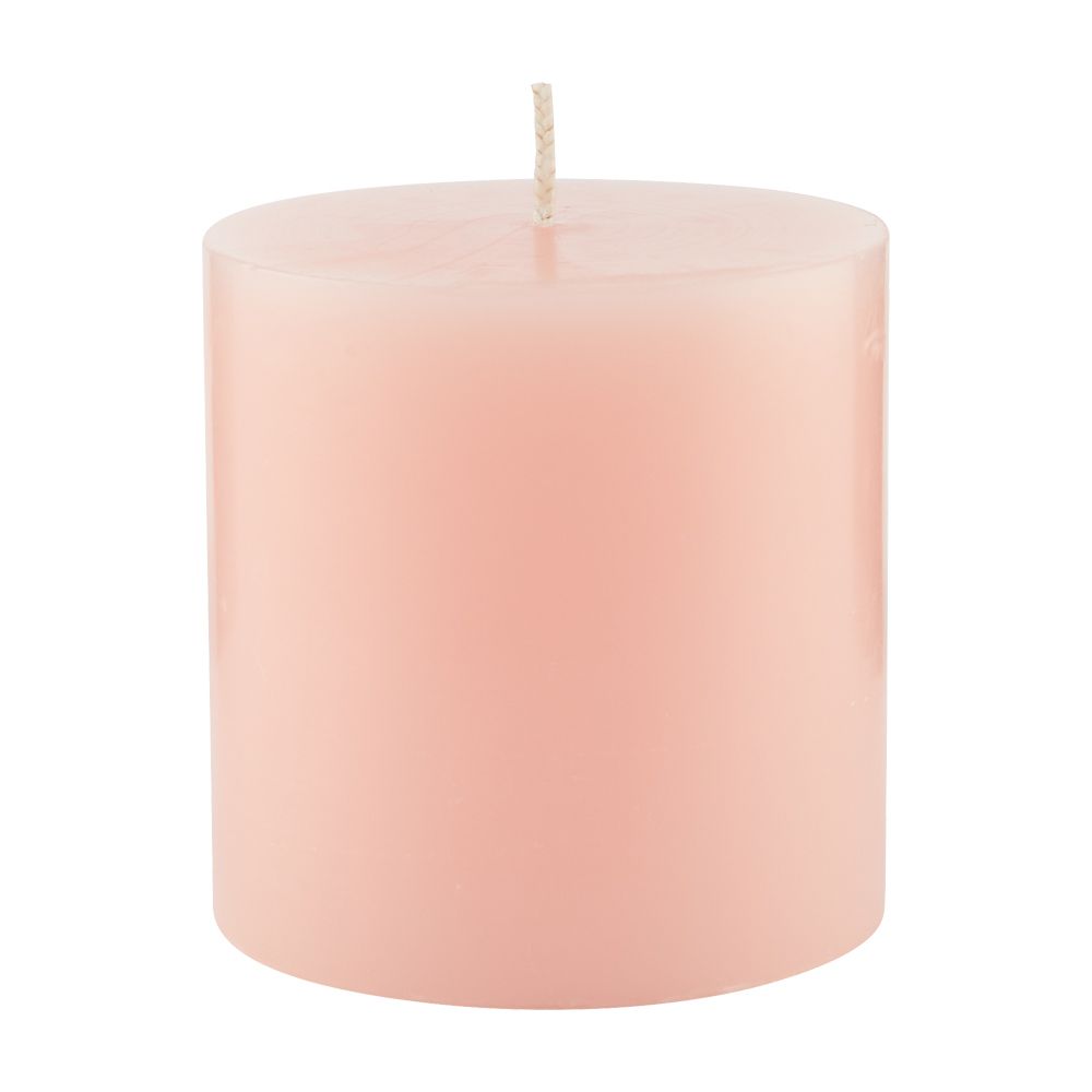 Pillar Candle Model Camella Size 3 x 3 inch - Pink (Rose Eve scent)