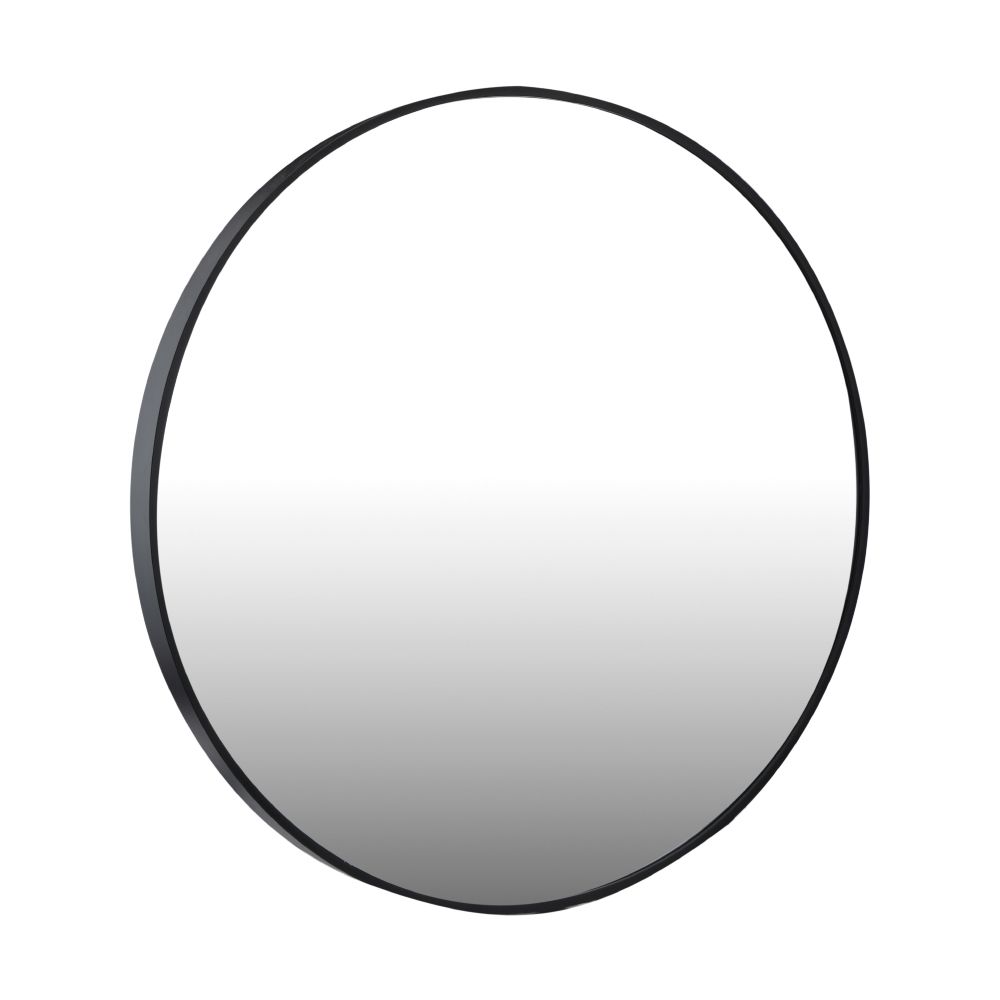 Wall-mounted mirror with frame, Model Billion, Size 60 x 4 x 60 cm - Black
