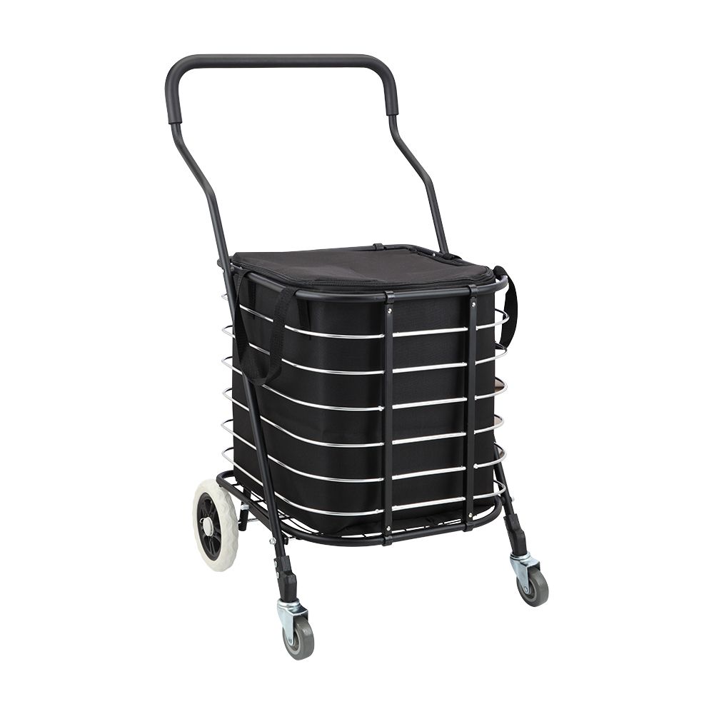 Shopping Cart and Cloth Bag Model Indica - Silver/Black