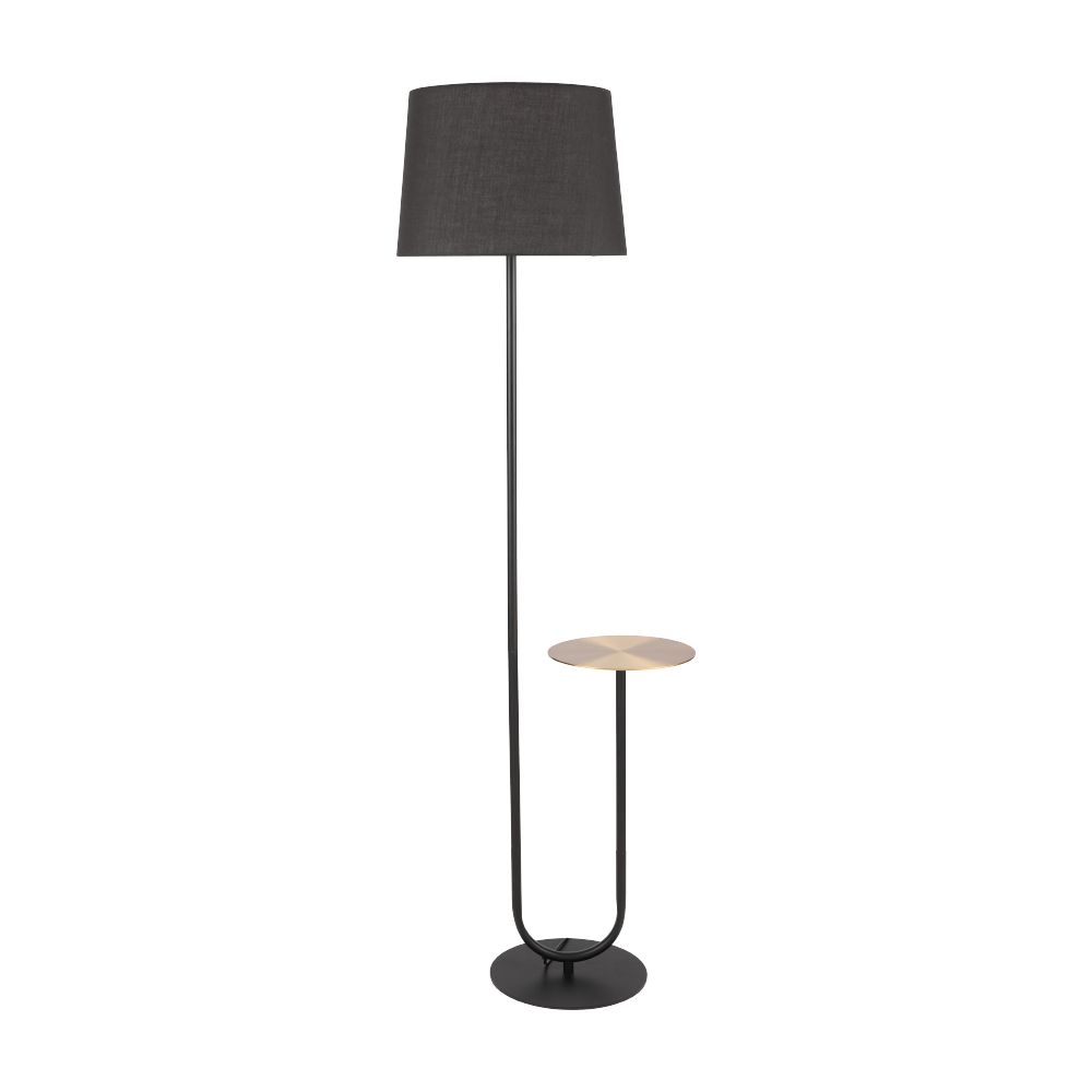 Floor lamp with Side tables Model Lucani - Black/Gold
