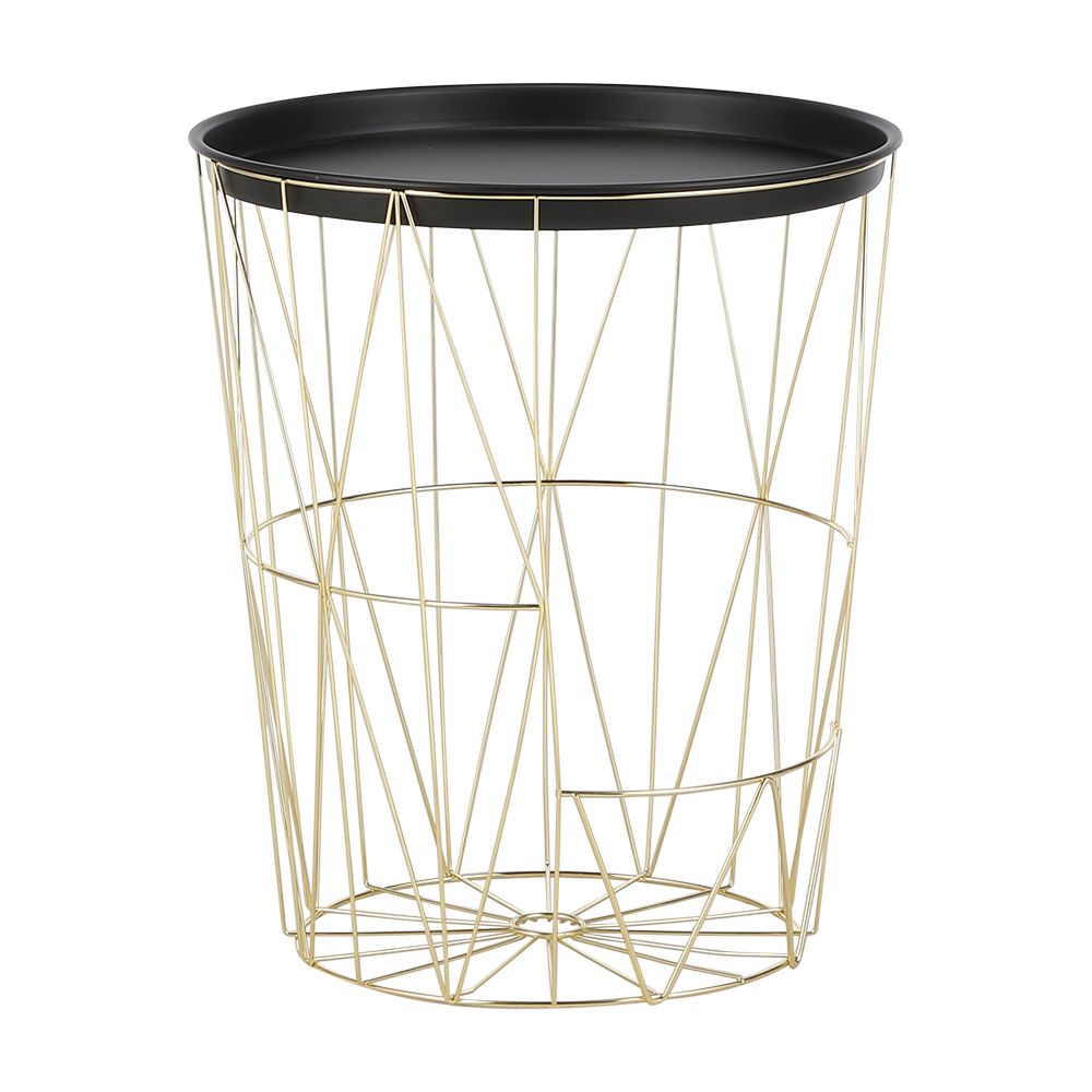 Side tables Model Lima - Gold/Black
