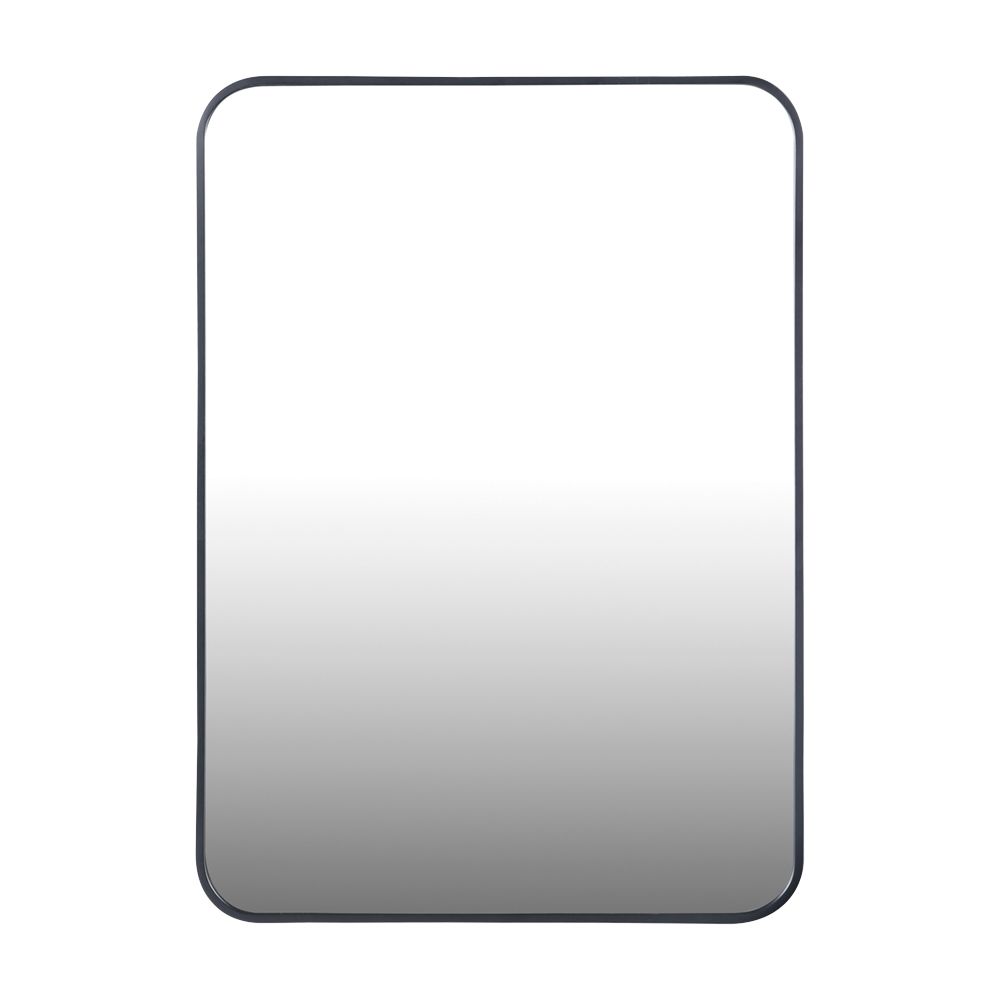 Mirror wall-mounted Model clear Size 50 x 2.7 x 70 cm - Black