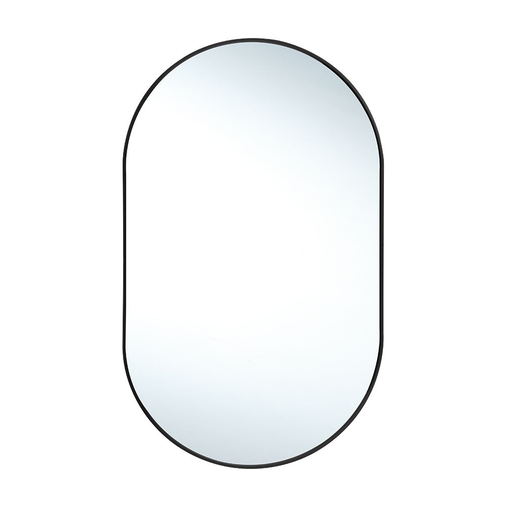 Wall-mounted model capsule mirror - Black