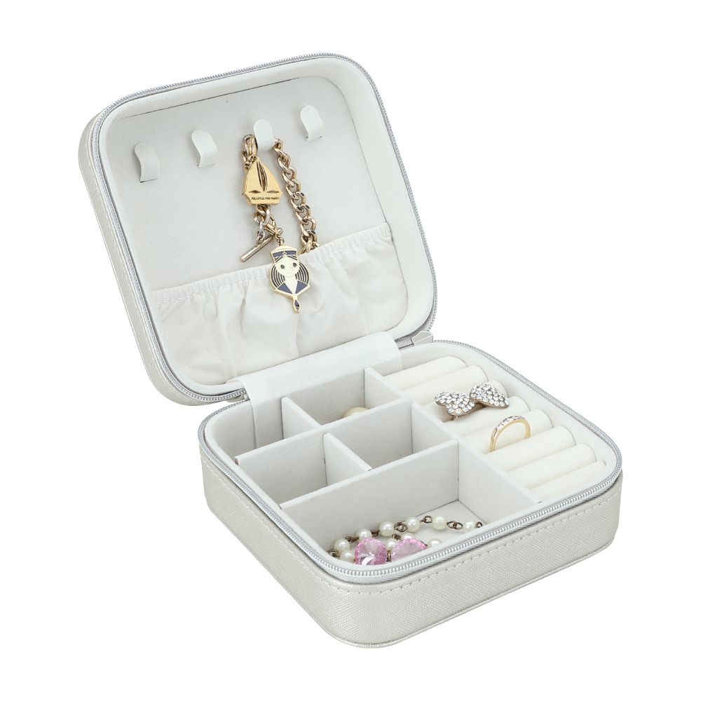 Jewelry box Model Jeven Size 12.7 x 12.7 cm - Silver