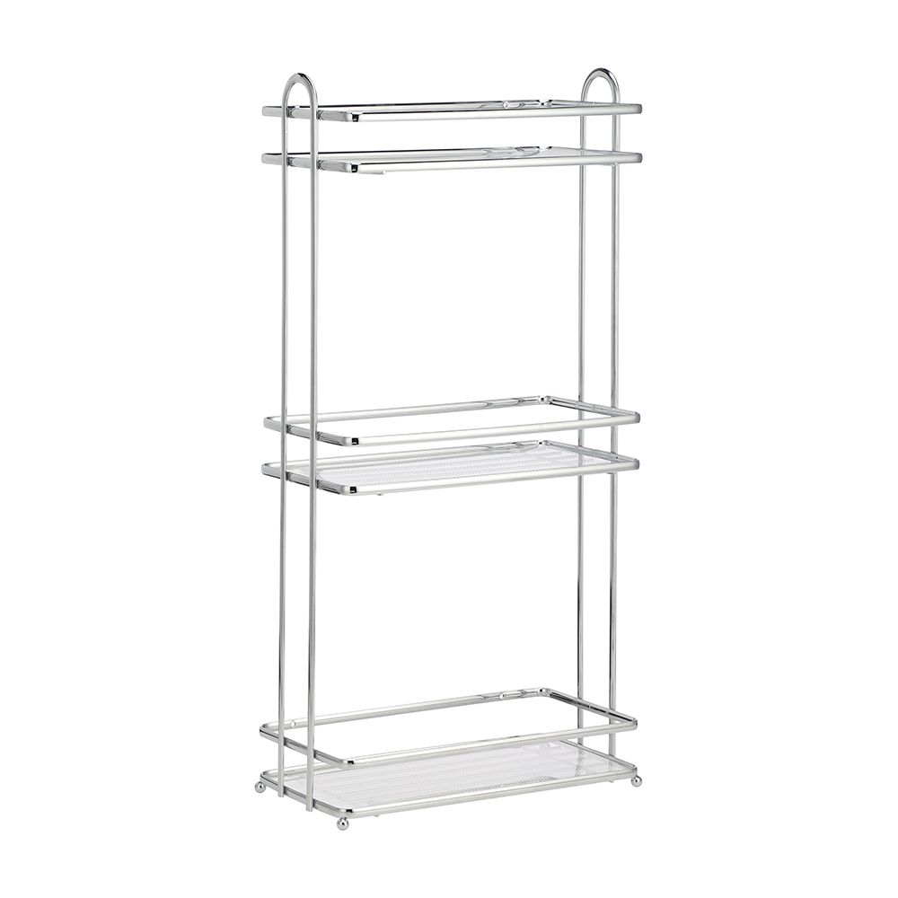 Shelving in Bathroom 3 levels Model Rollin - Silver