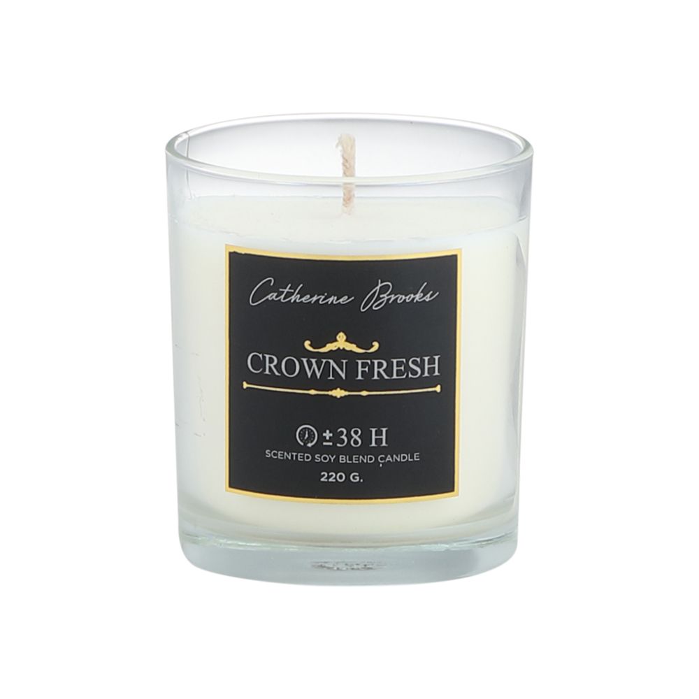 Model candle, Kathryn Brooks, Crown Fresh scent - Black