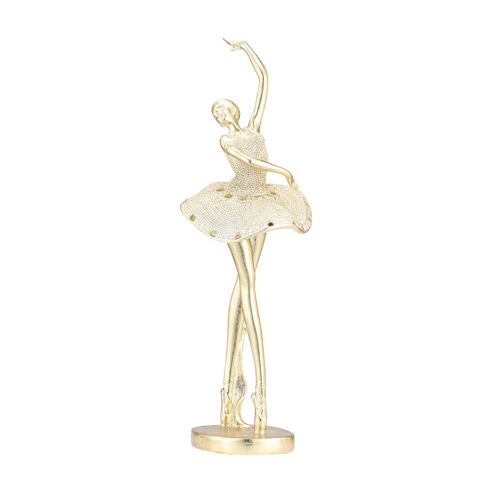 Ballerina Statue Model Elley Size 16 inch - Gold
