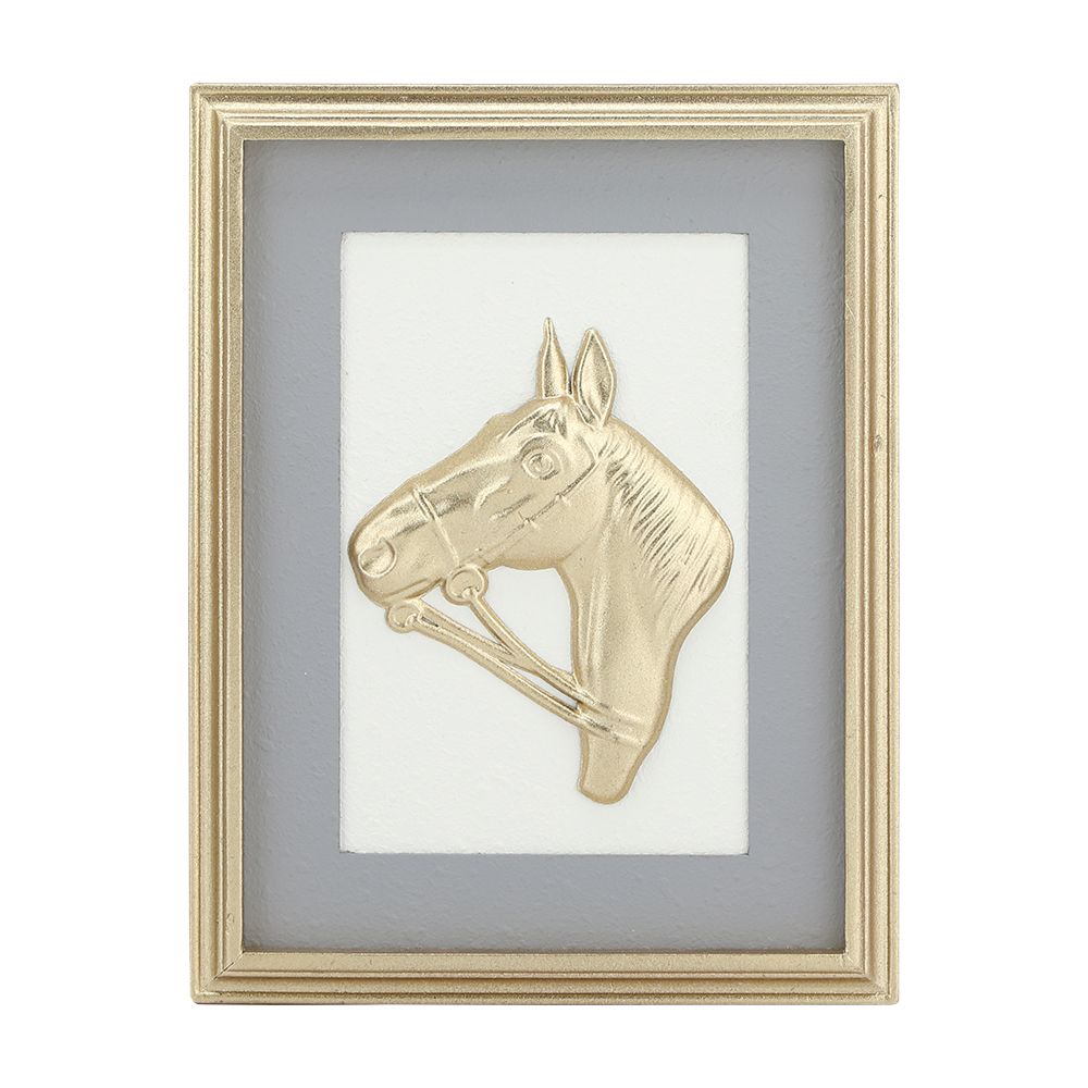 Picture with frame Model Mark Size 32 x 42 cm - white/gold