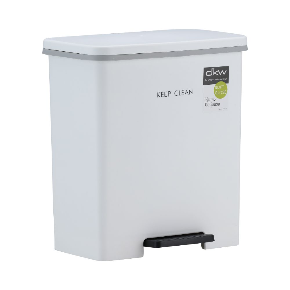 Trash bins, pedal model Mamoro, size 10 liters - White