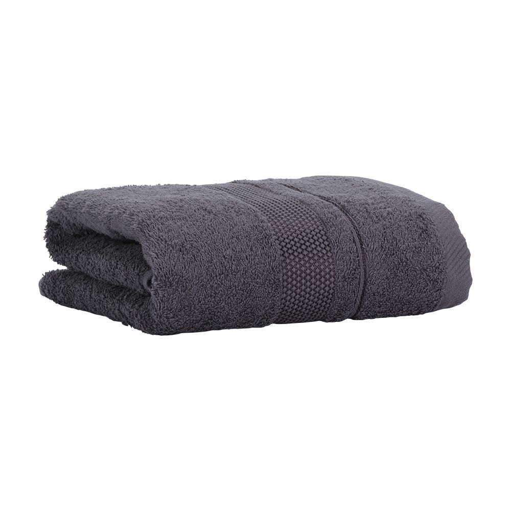 Bath towel Model Gardenia Size 27 x 54 inch - Gray dark
