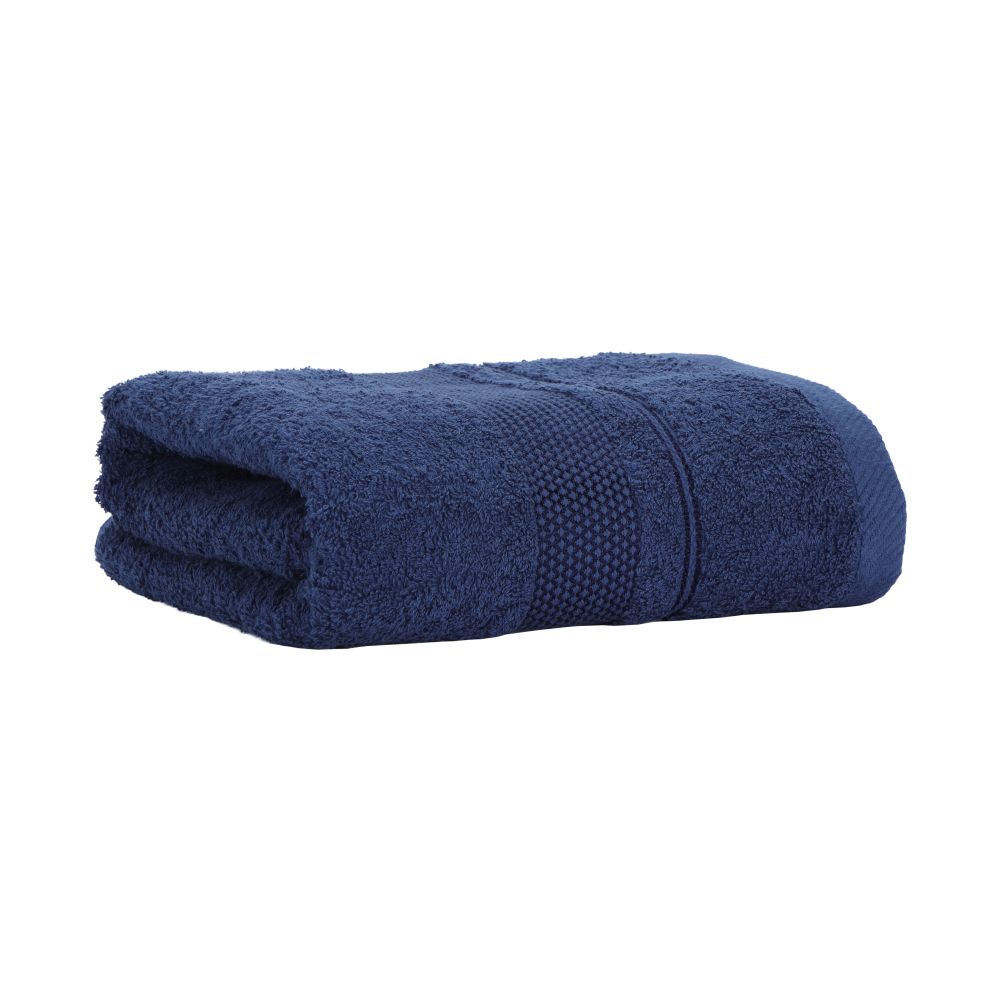 Bath towel Model Gardenia Size 27 x 54 inch - dark blue