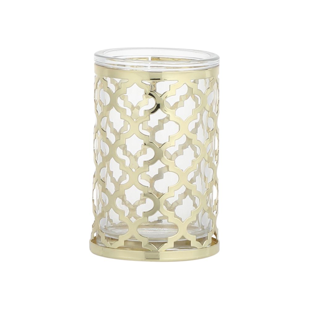 Toothbrush holder Model Lux - Gold/transparent